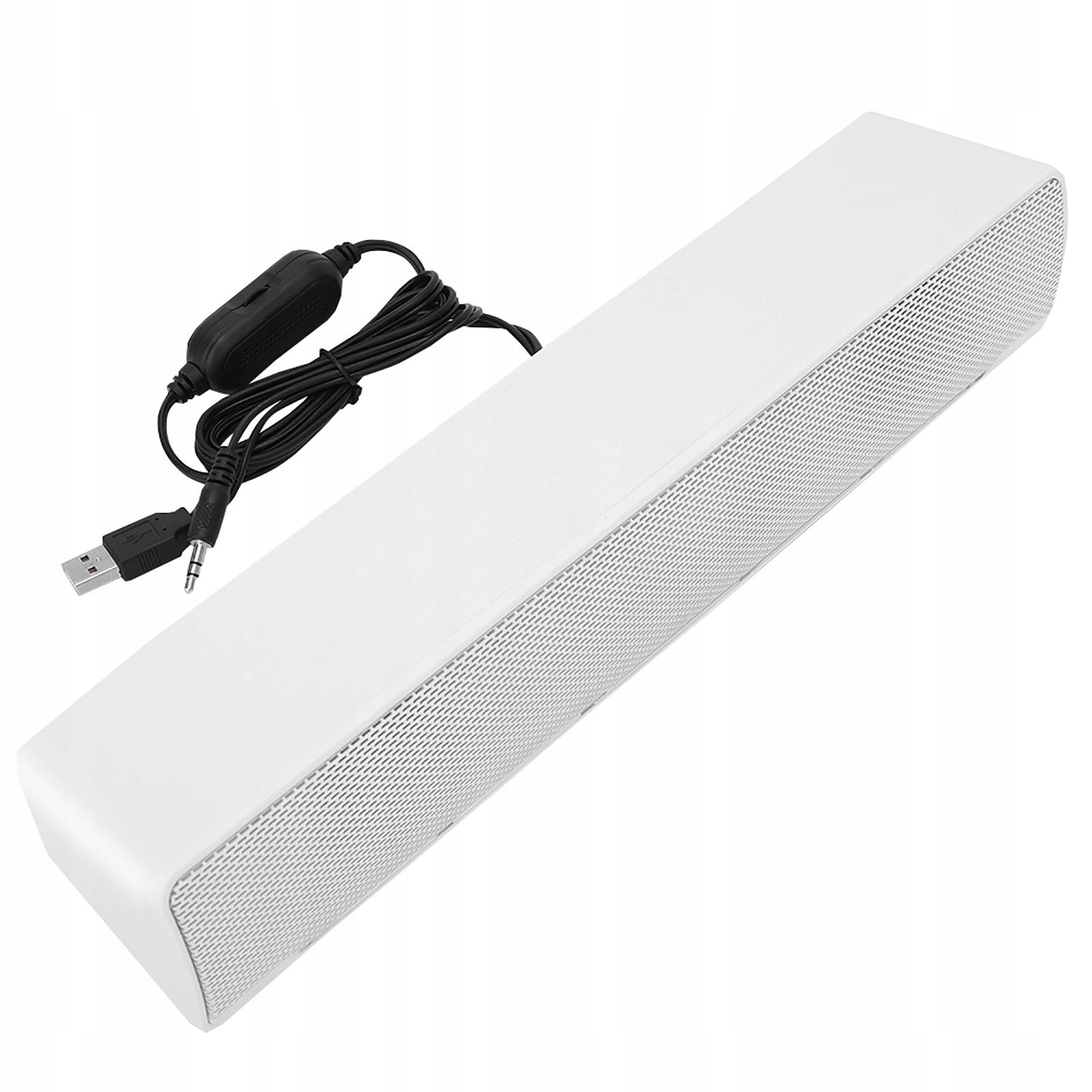 SOUNDBAR COMPUTER LAPTOP PC USB MINI JACK 3.5 MM 3W WHITE