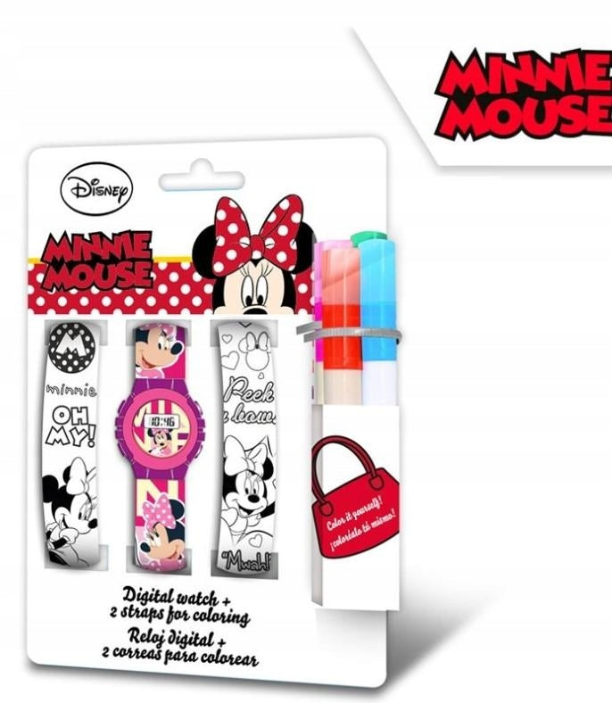 SOUPRAVA HODINKY A PÁSKY K VYBARVENÍ MINNIE (Forkids - velikost: uni) Brand Euroswan
