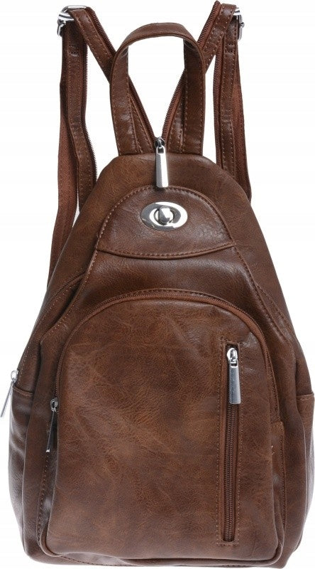 SPACIOUS BACKPACK FOR ONE SHOULDER BACKPACK BAG 2IN1 brown dark Brand no brand