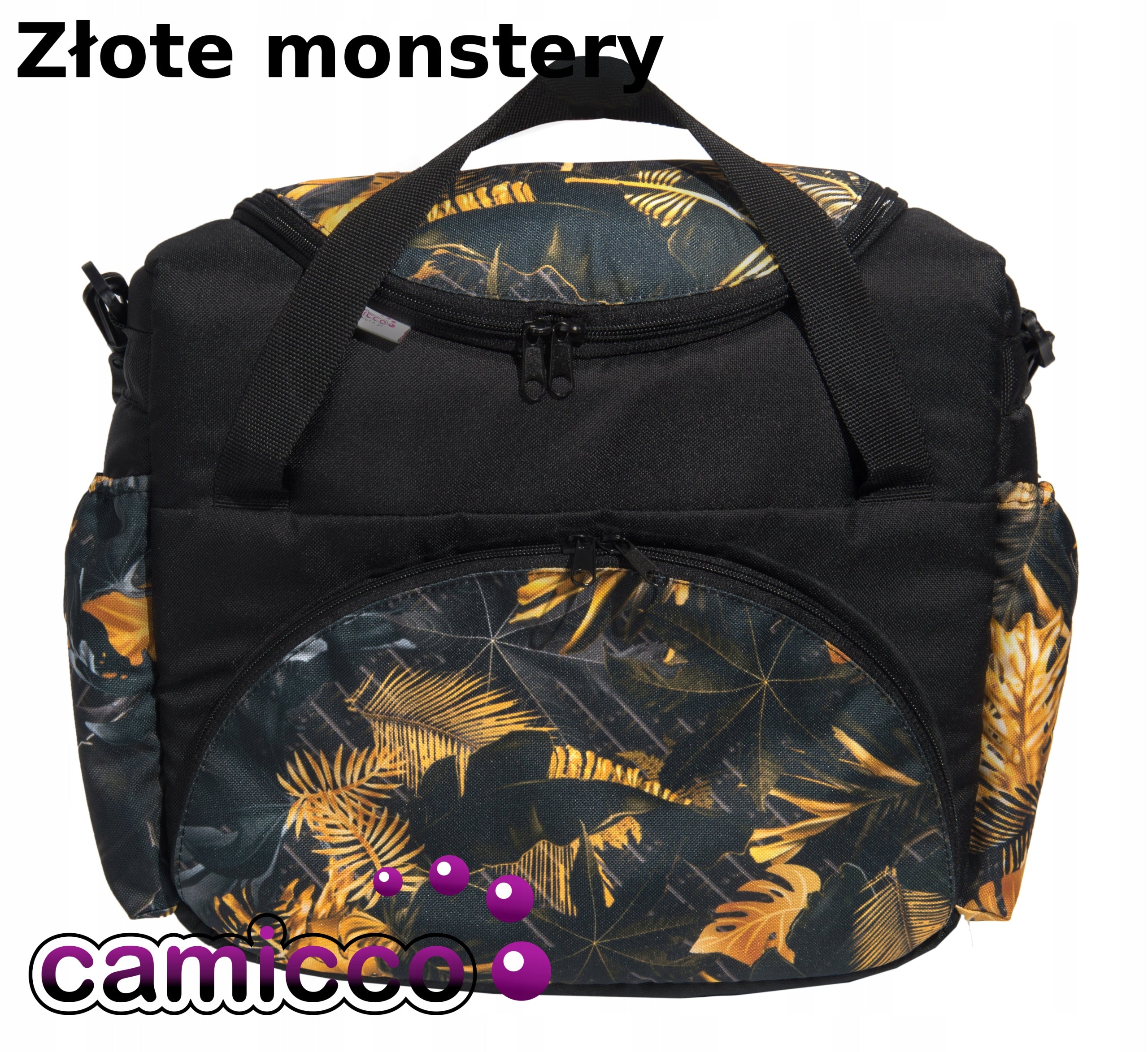 SPACIOUS STROLLER BAG + stroller bag hooks LARGE for walks with strap PL EAN (GTIN) 5903818950213