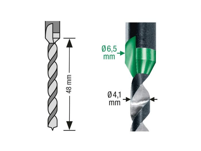 SPAX TWO-STAGE DRILL BIT FOR SCREWS THICKNESS 5MM - FOR TERRACE, TERRACE BOARDS Brand Spax