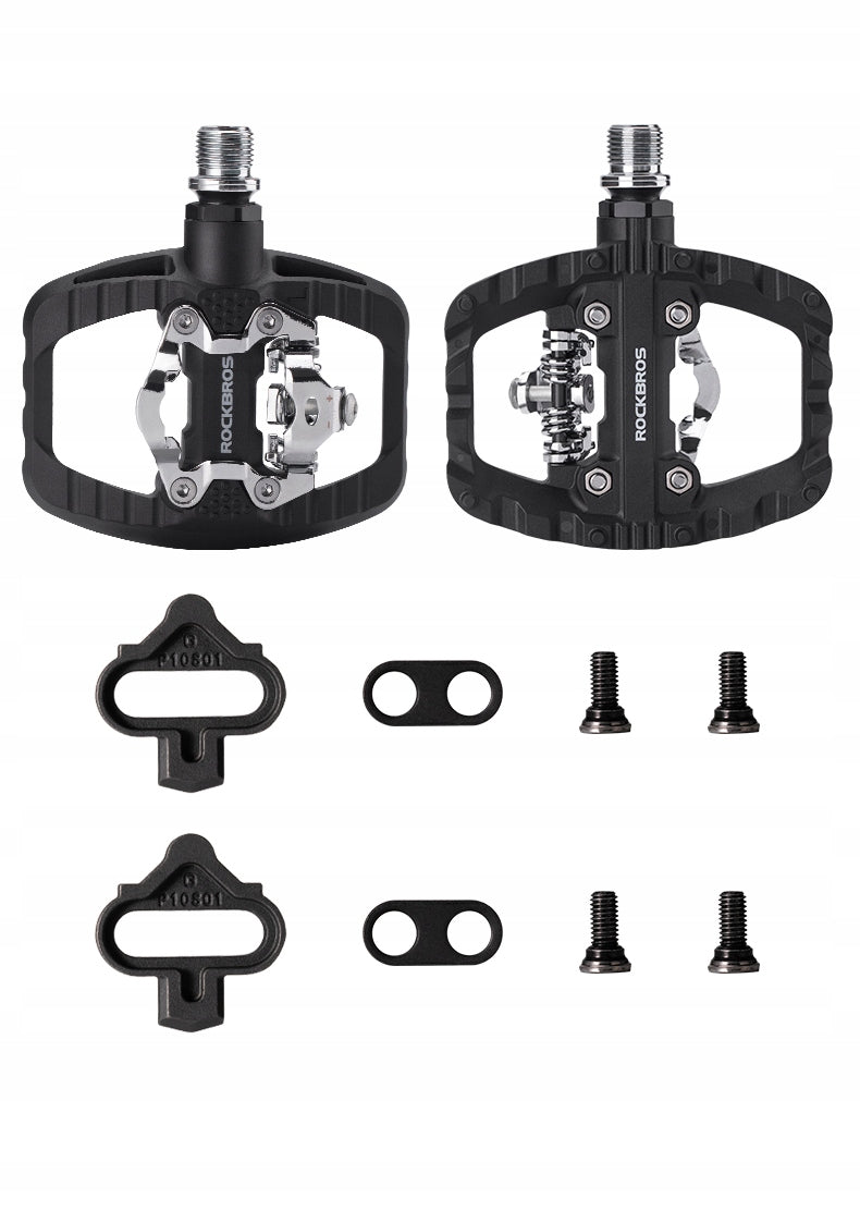 SPD Bike Pedals, for Bike, MTB, Aluminum, Latch, Rockbros Packaging status original