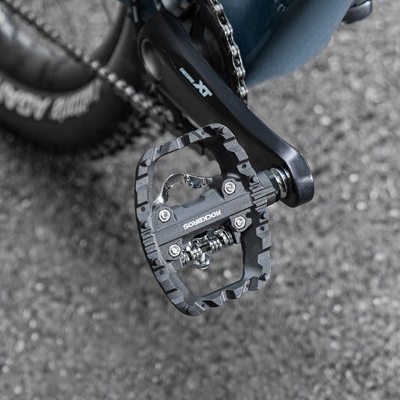 SPD Bike Pedals, for Bike, MTB, Aluminum, Latch, Rockbros Weight 225 g
