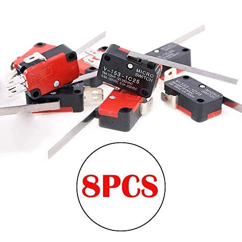 SPDT MICRO SWITCH LONG LEVER 20A 250VAC SET OF 8 METAL Manufacturer code SWC5908151264126