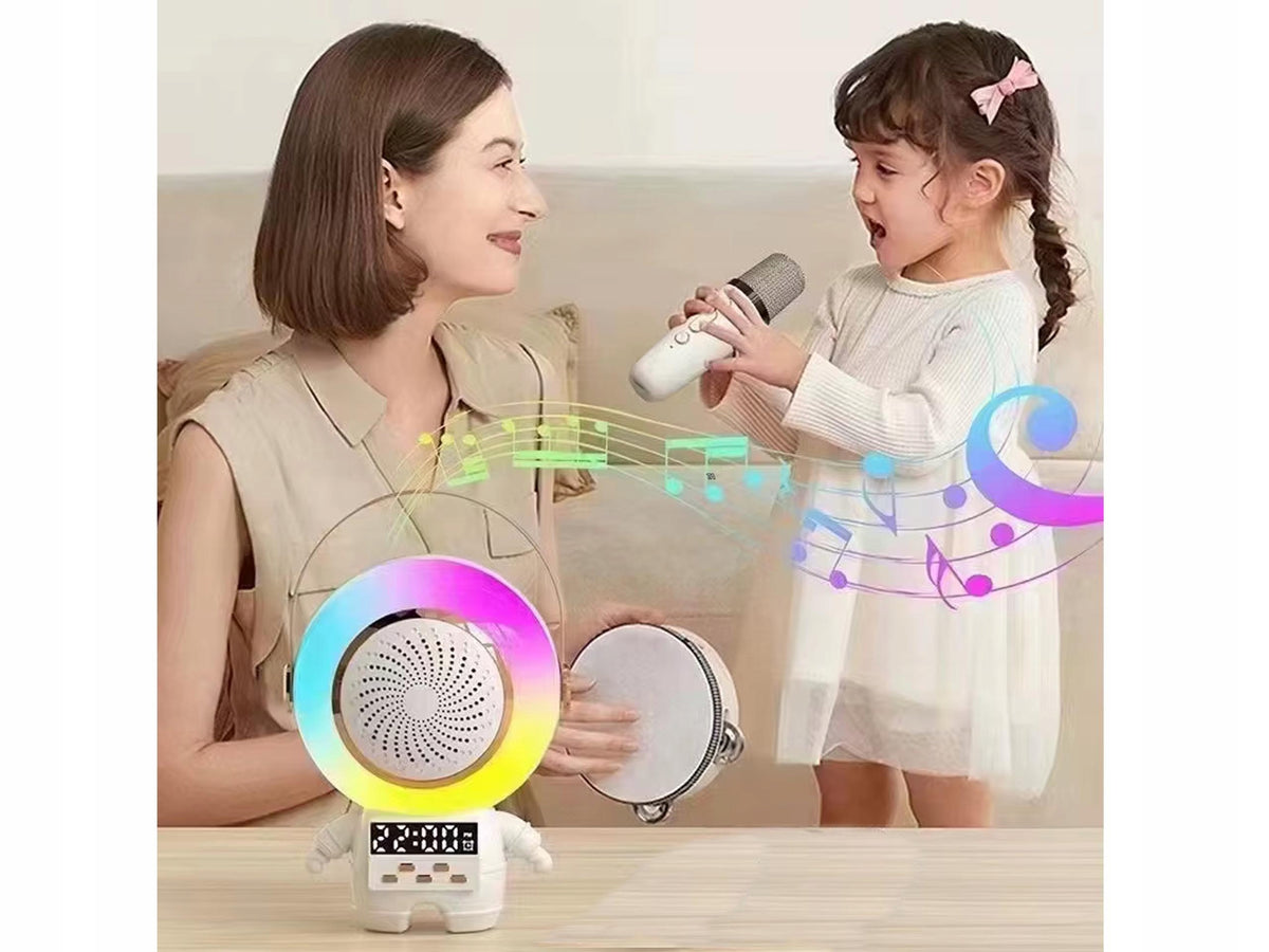 SPEAKER ASTRONAUT WIRELESS BLUETOOTH 5.3 USB AUX FM KARAOKE MICROPHONE Brand Zutto