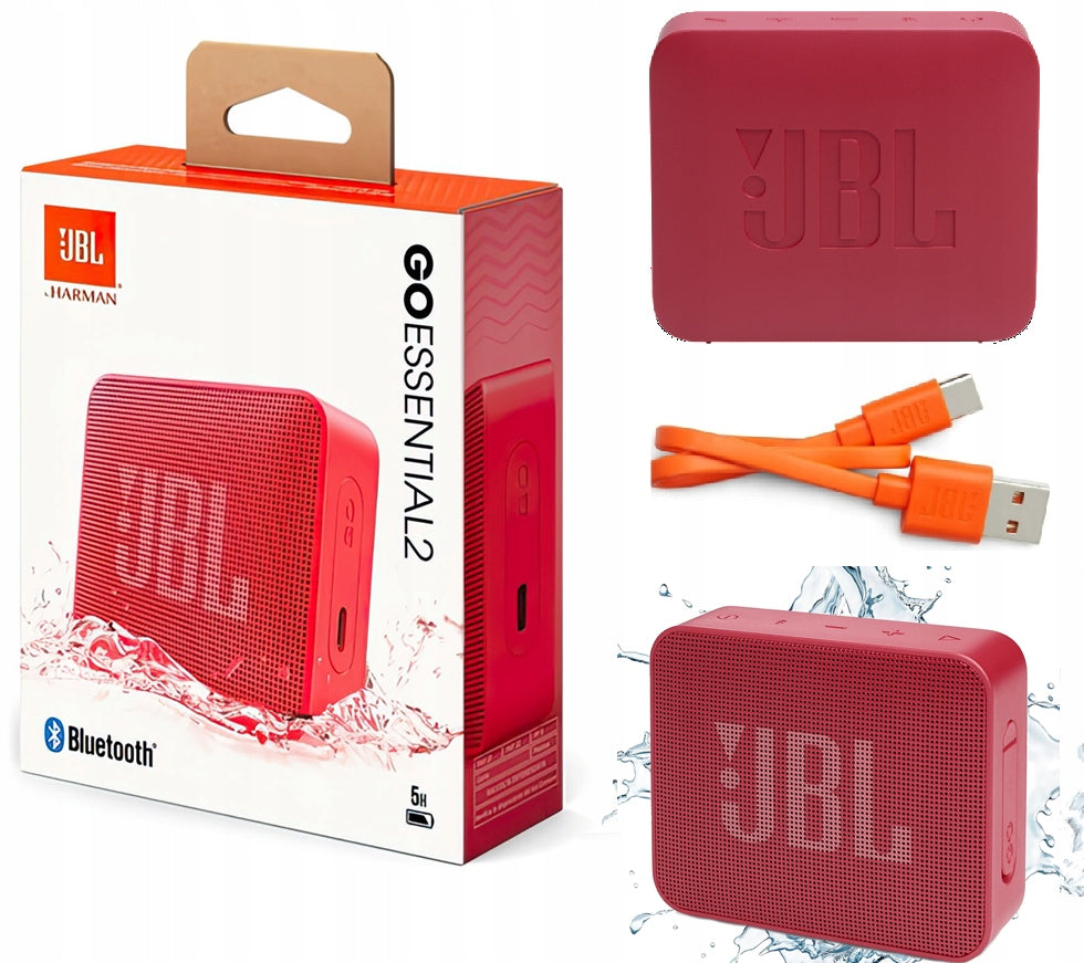 SPEAKER JBL GO ESSENTIAL 2 BLUETOOTH 4.2 BASS PORTABLE IP MOBILE RED