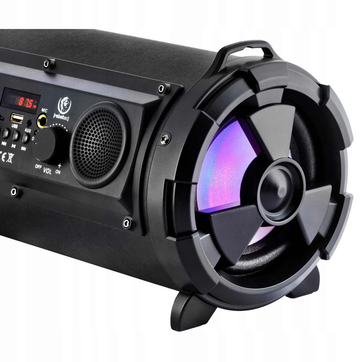 SPEAKER TUBE WIRELESS MP3 PLAYER BOOMBOX Brand Rebeltec