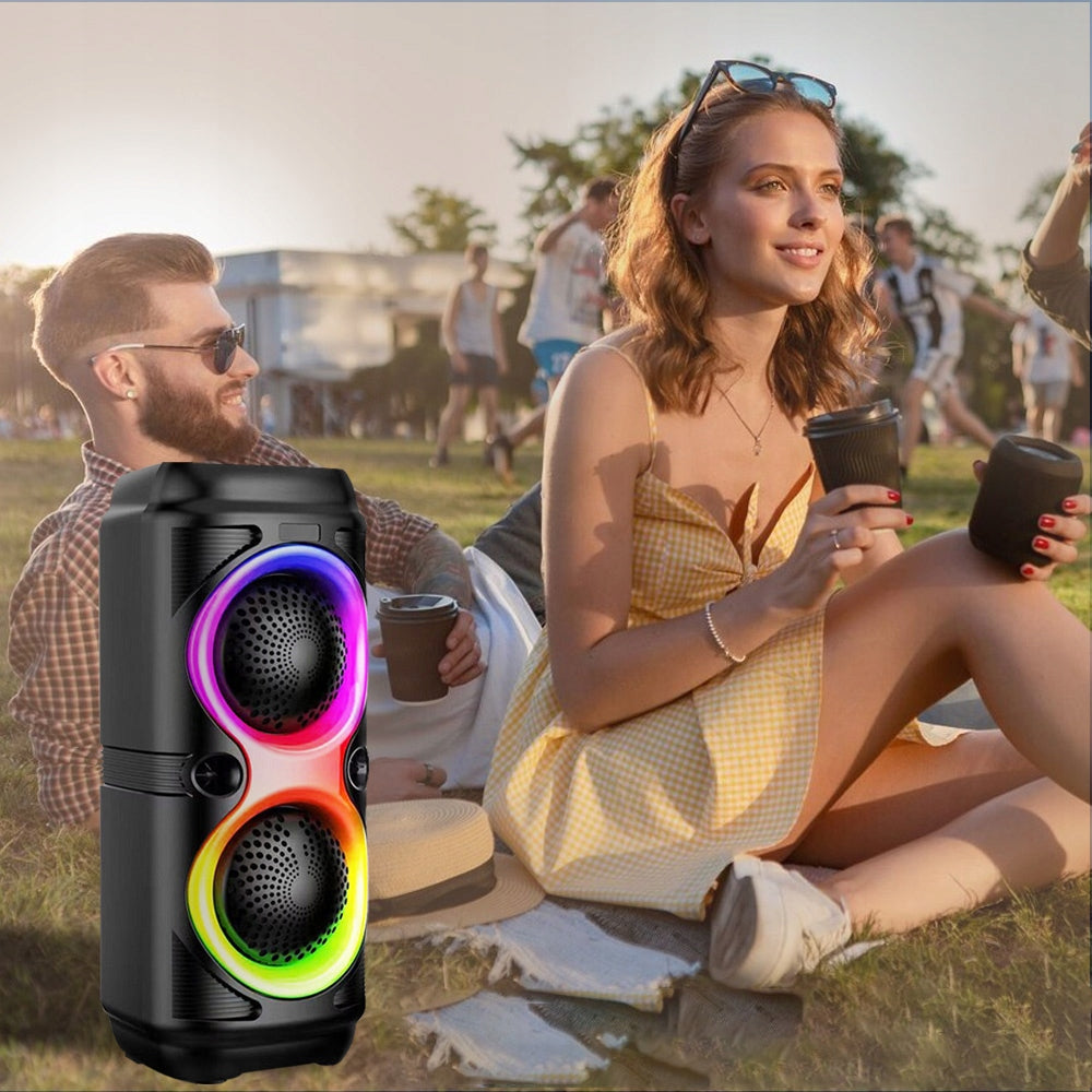 SPEAKERS MUSIC SUBWOOFER RGB USB STEREO FUNCTION HIFI TWS WITH MICROPHONE Brand no brand