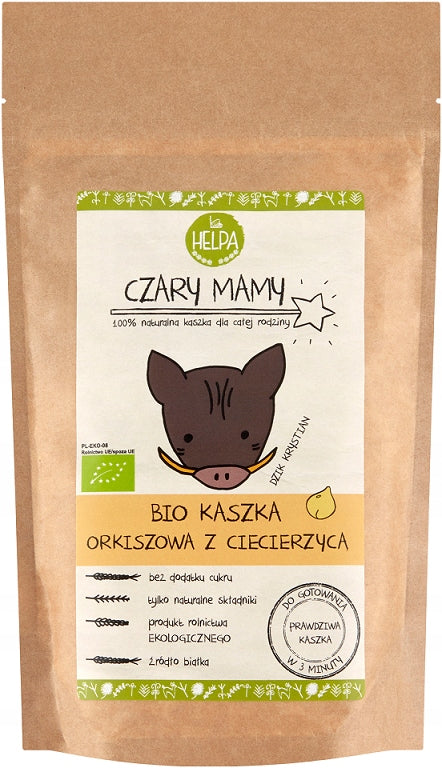 SPELT PORRIDGE WITH CHICKPEAS WITHOUT ADDED SUGARS BIO 200 g - HELPA