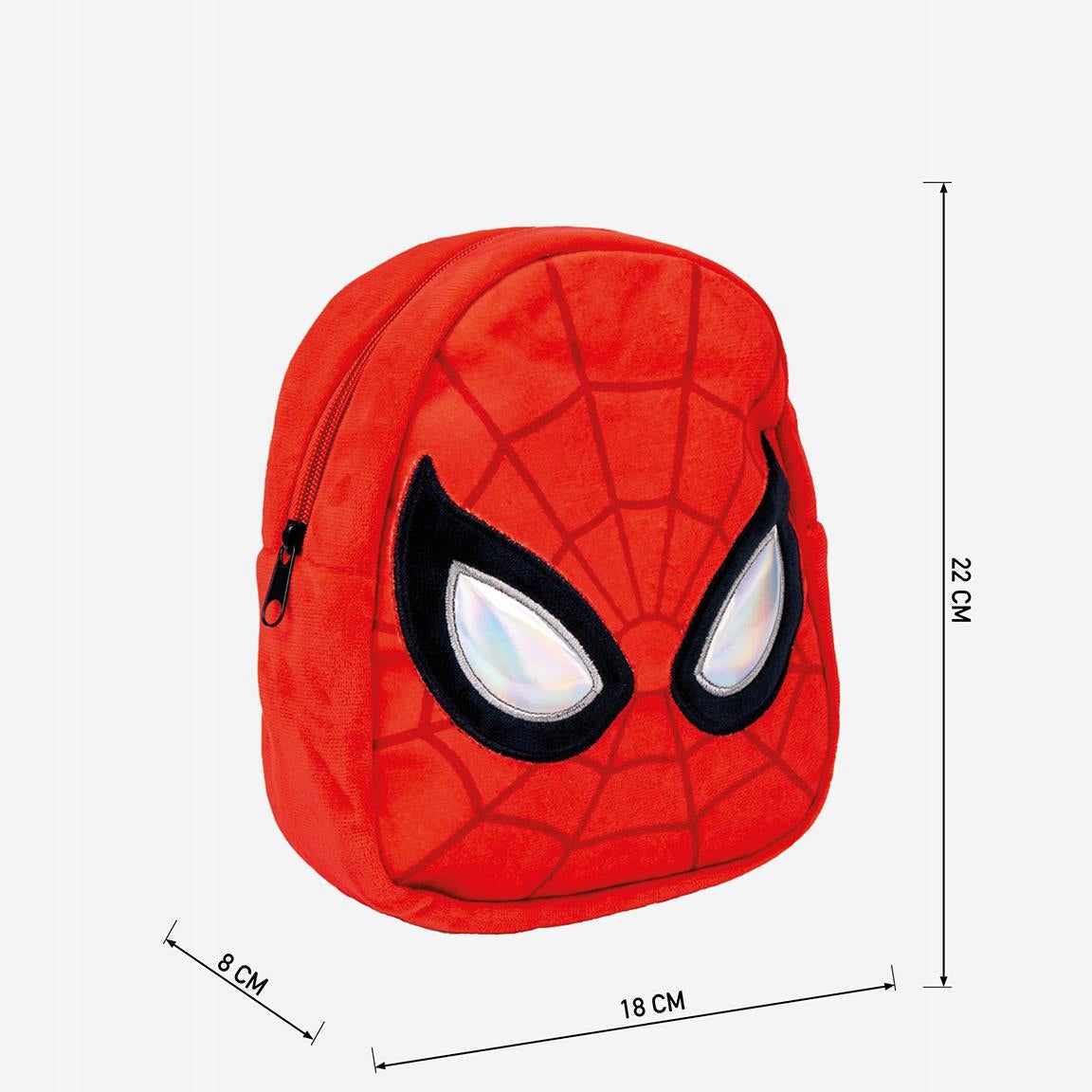 SPIDERMAN SMALL PLUSH BACKPACK for kindergarten PLUSH TOY 22cm Type single compartment