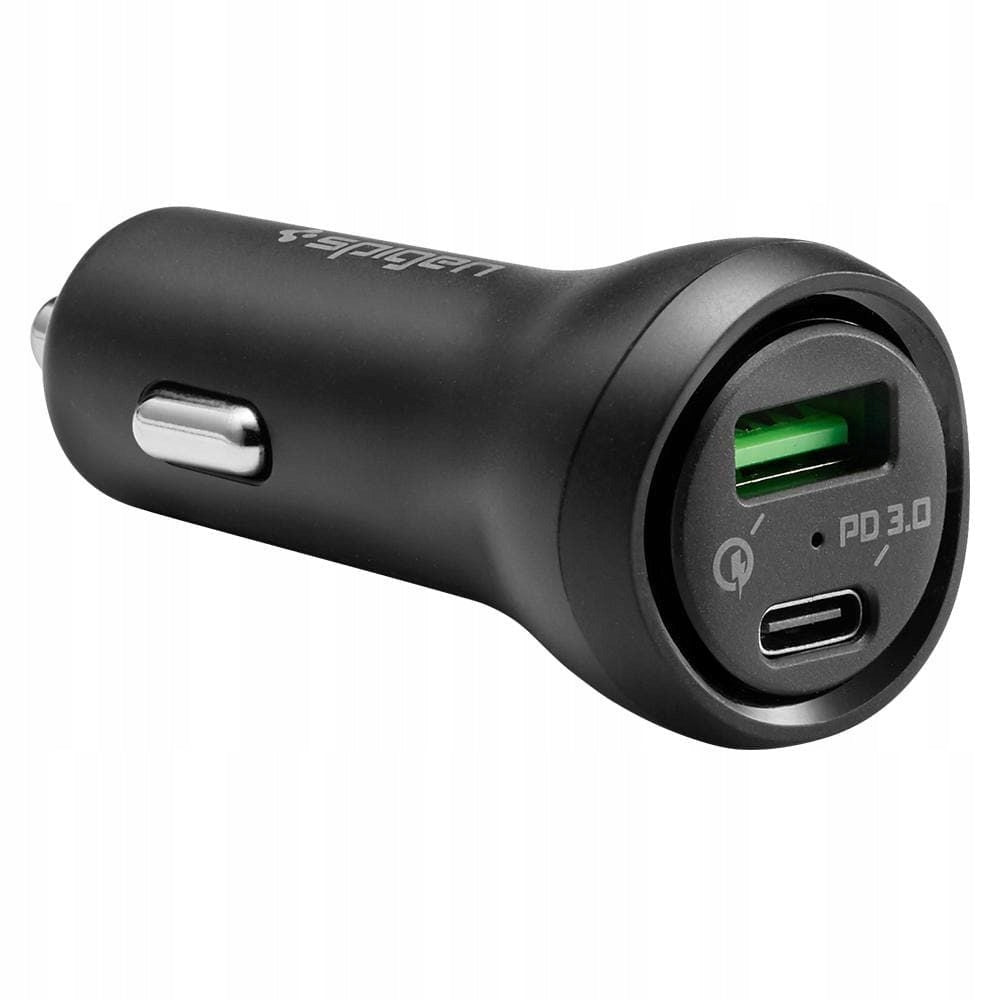 SPIGEN F31QC 2-PORT CHARGER FOR CAR PD27W FOR IPHONE ANDROID QC3.0 Output current 3000 mA