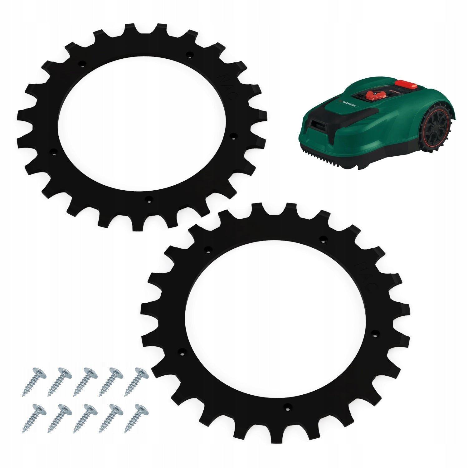 SPIKES WHEELS 2PCS FOR PARKSIDE PMRDA / PMRA MOWING ROBOT - ADHESION