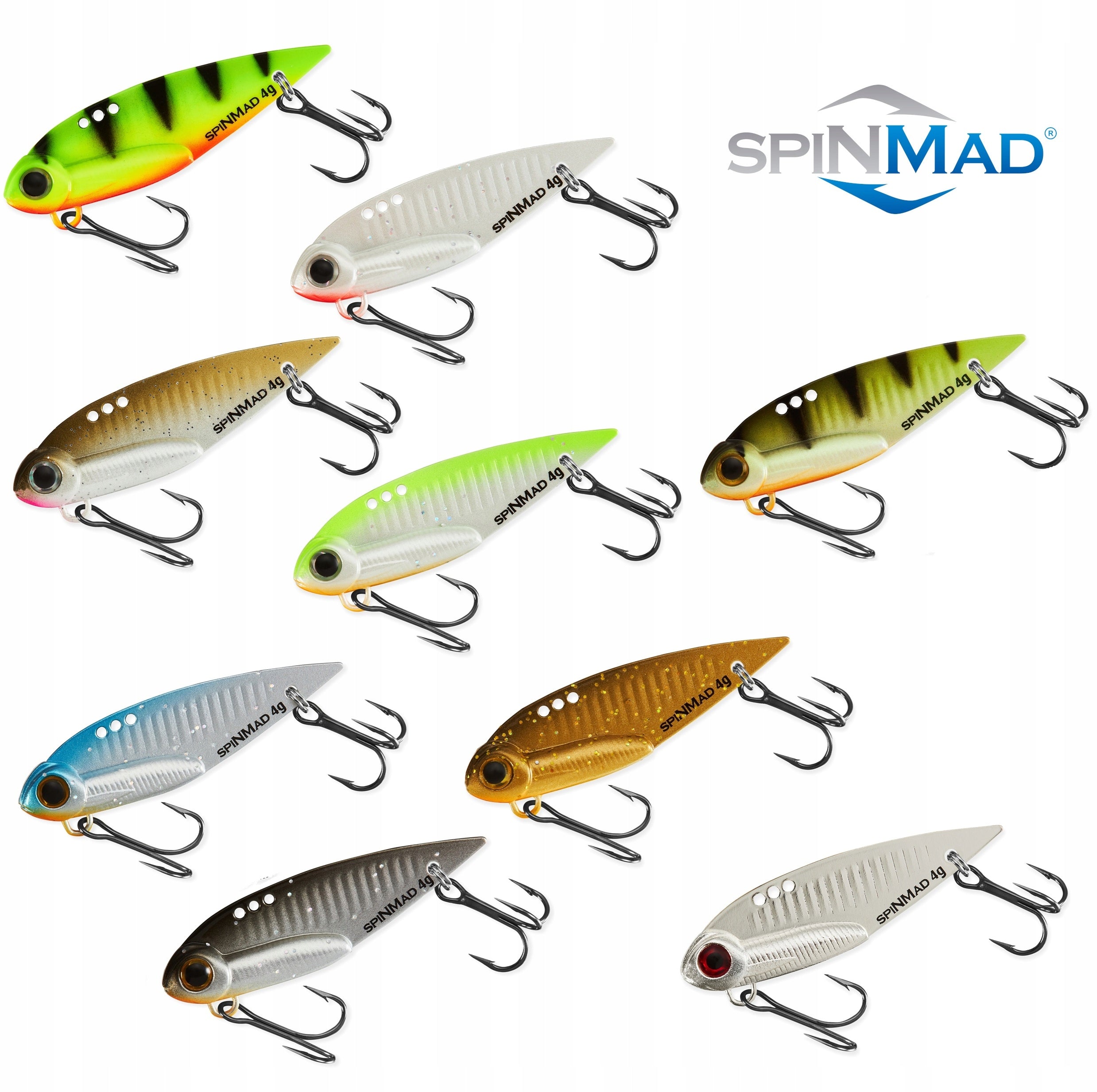 SPINMAD CICADA AMAZON 4,5 CM 4 GR Set of 9
