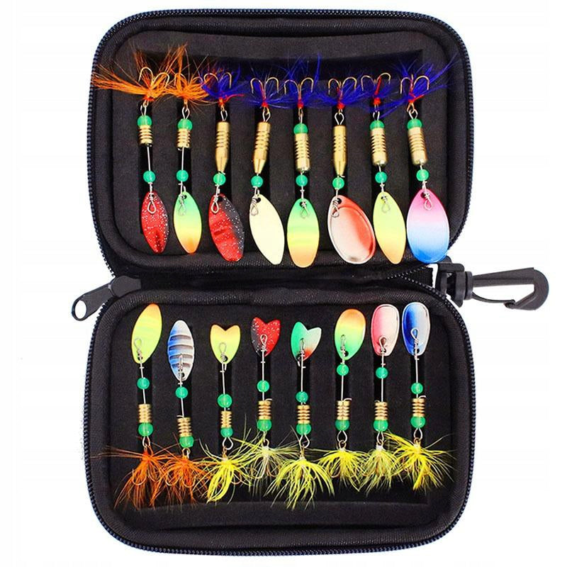 SPINNER SET, SPINNER BAITS, SHEET METAL FISH + SUNGLASSES EAN (GTIN) 5906284617932