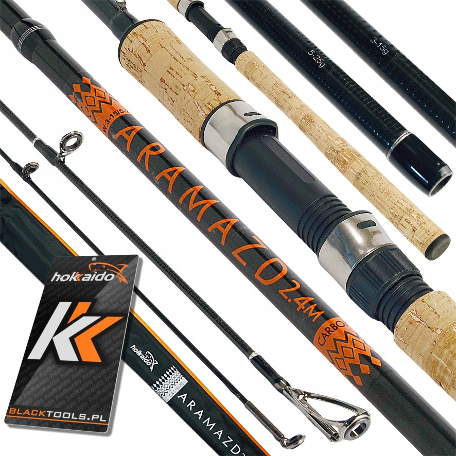 SPINNING ROD 2in1 ARAMAZD HOKKAIDO UNIVERSAL SPINNING 2,4M 3-15 / 5-25