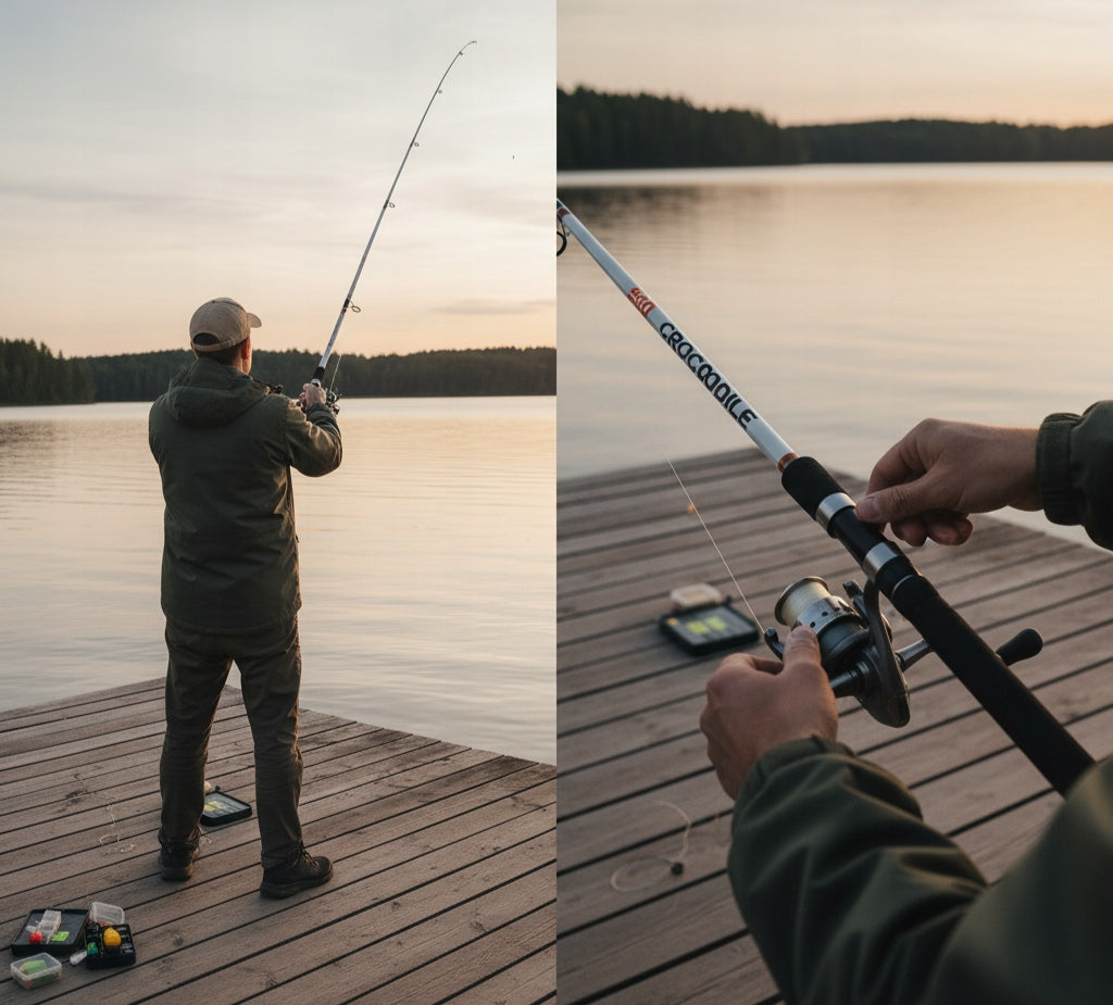 SPINNING ROD CROCODILE 2.4M 100-250G ALUMINIUM STRONG HEAVY 120034 Packaging status original