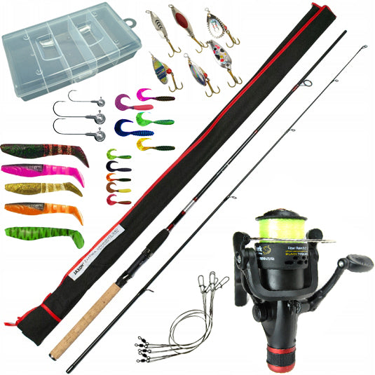 SPINNING SET FISHING ROD reel box Z20