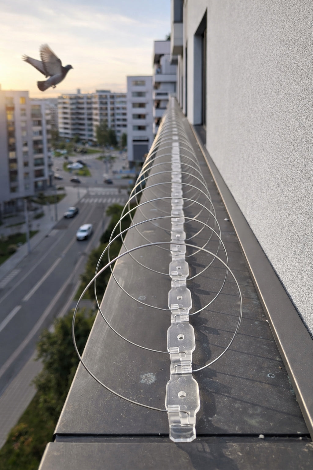 SPIRAL FOR BIRDS AGAINST BIRDS SPIKES PROTECTION AGAINST PIGEONS MANUFACTURER O10 Brand JACOPIC