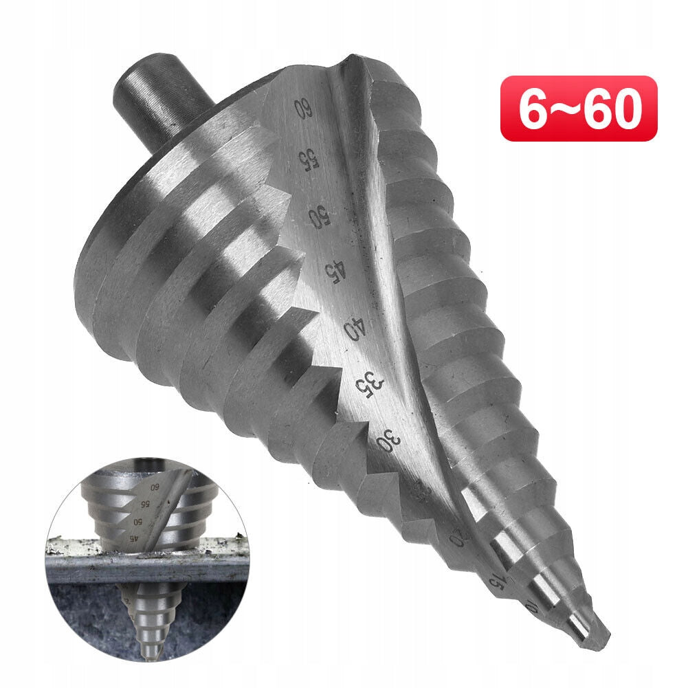 SPIRAL STEP DRILL BIT FOR METAL 6-60 mm SOLID STRONG RICHMANN