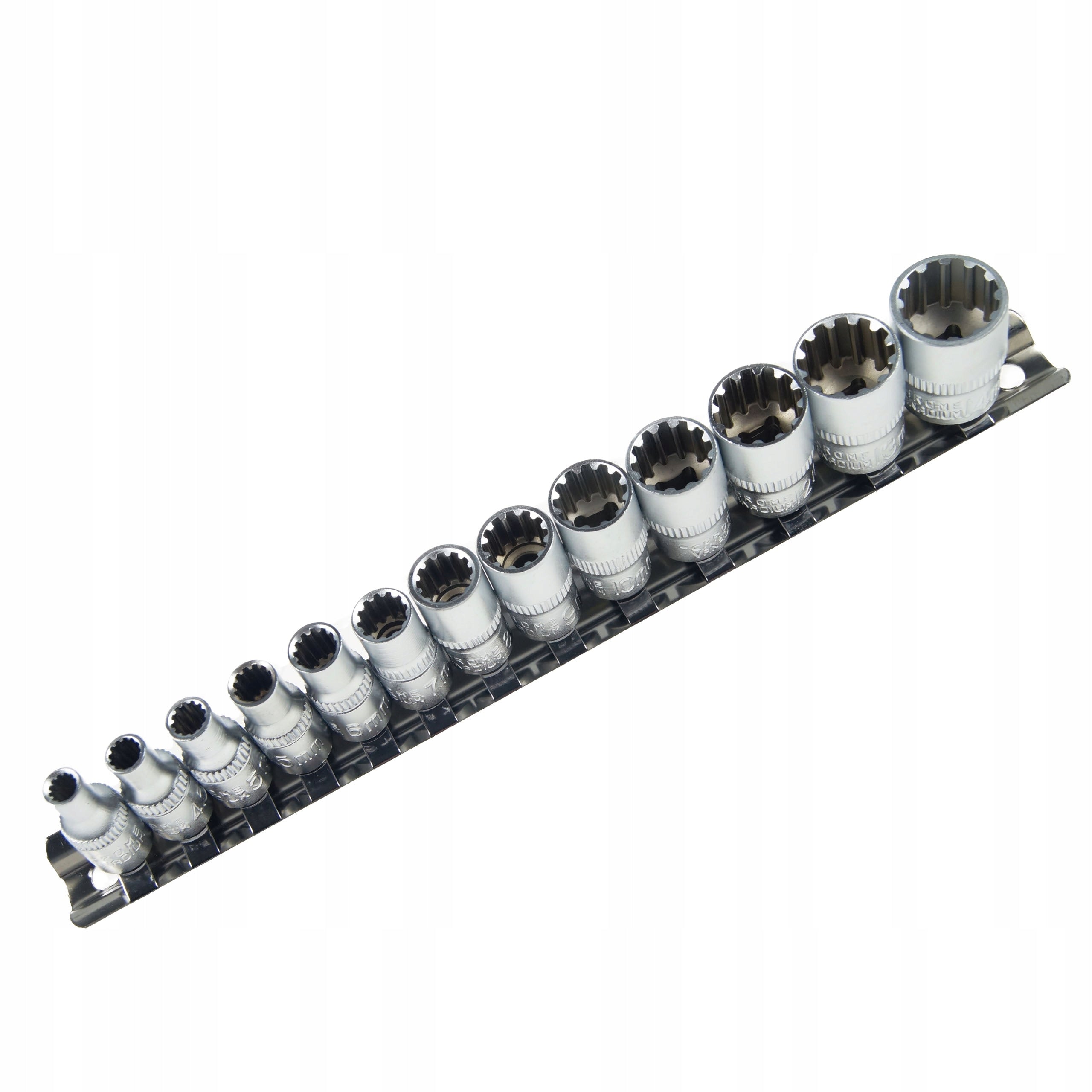 SPLINE CAPS ON RAIL 1/4 13 pcs.4-14 12 ANGLE Cr-V BLACK CRV HIGH QUAL. Manufacturer code 30334