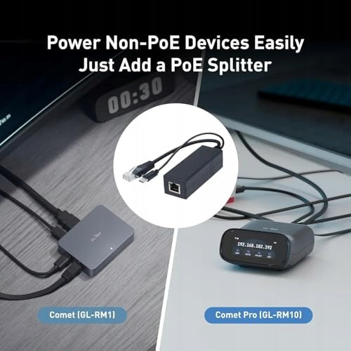 SPLITTER POE USB C 5V 2.5A GIGABIT 802.3AF AC ADAPTER for Home Brand no brand