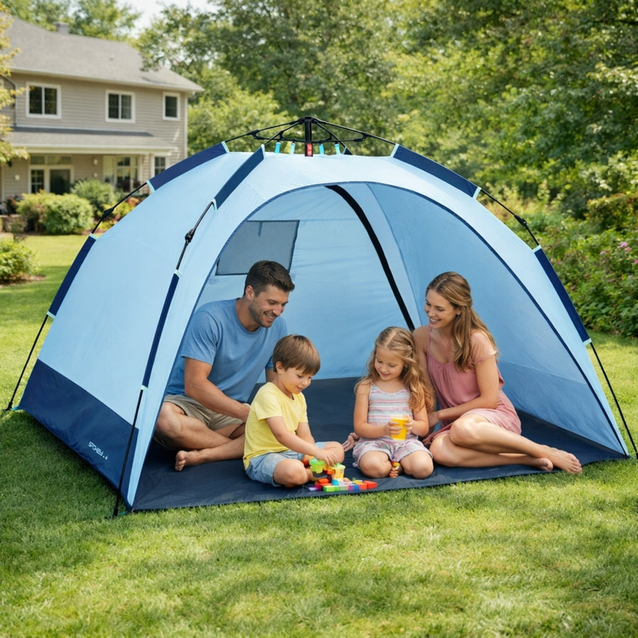 SPOKEY Folding Tent Automatic Beach Tourist With UV Filter Packaging status original