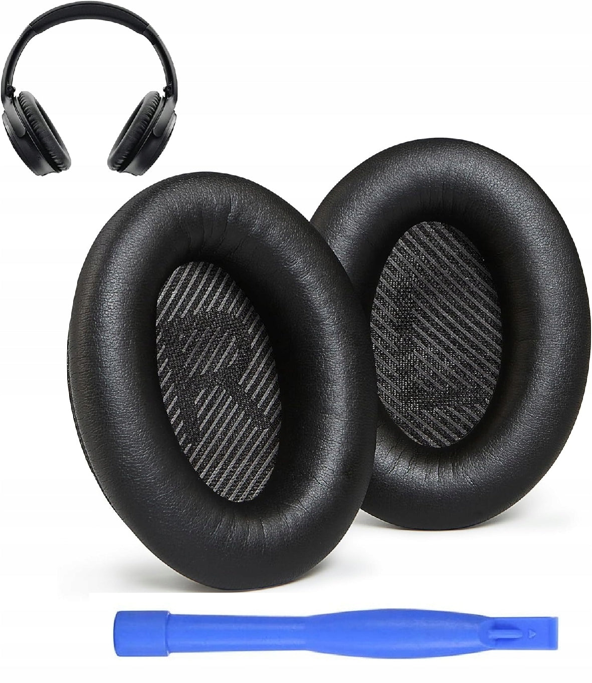 SPONGE EAR CUPS FOR BOSE QC35 QC25 QC15 AE2 QC2 SYNTHETIC LEATHER