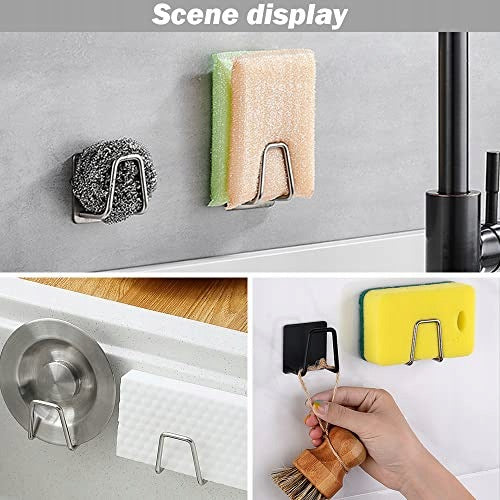 SPONGE HOLDER SELF ADHESIVE STEEL KITCHEN ORGANIZER 4 PCS Manufacturer code SWC5908151957462