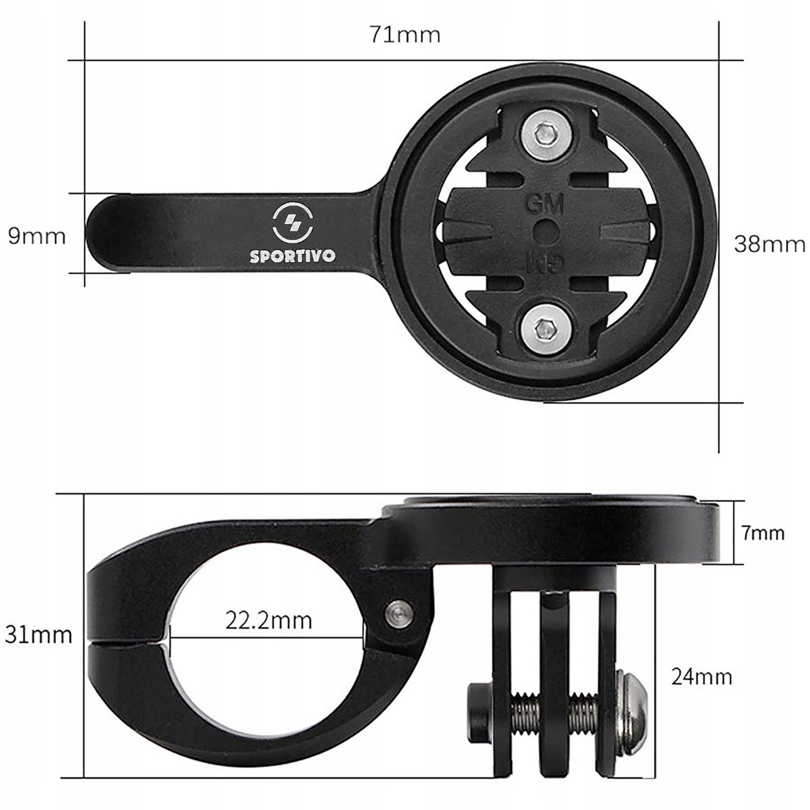 SPORTIVO HANDLE FOR TT Triathlon Steering Wheel FOR GARMIN MAGENE Manufacturer code SPORTIVO MOUNT S05_vG