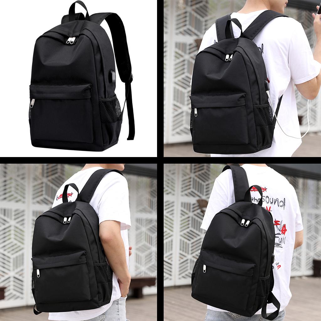 SPORTS BACKPACK SCHOOL CITY TRAVEL CONTAINER LARGE TRAVEL BLACK Brand no brand