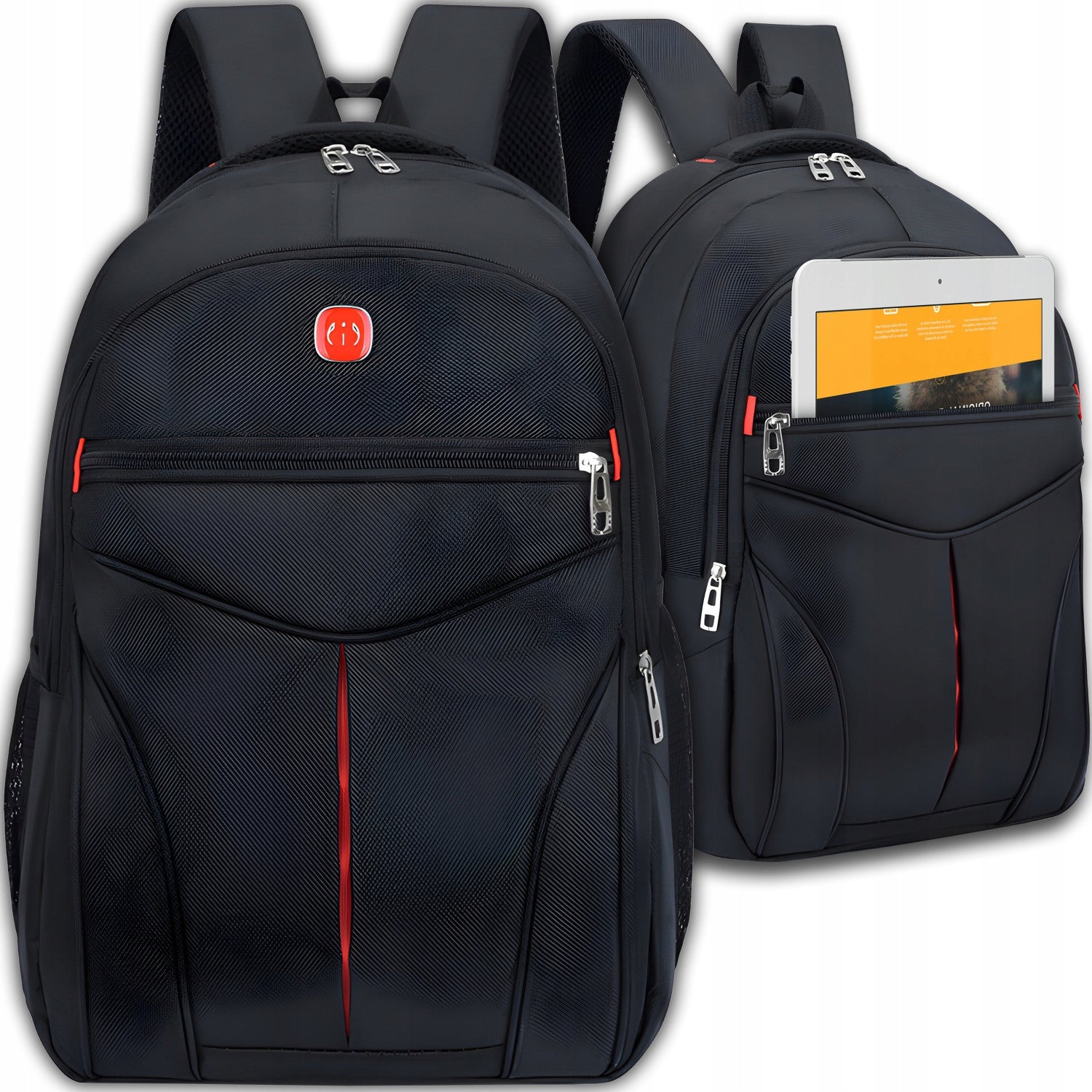 SPORTS BACKPACK SCHOOL TOURIST BLACK CITY SATCHEL LARGE LIGHT 25L