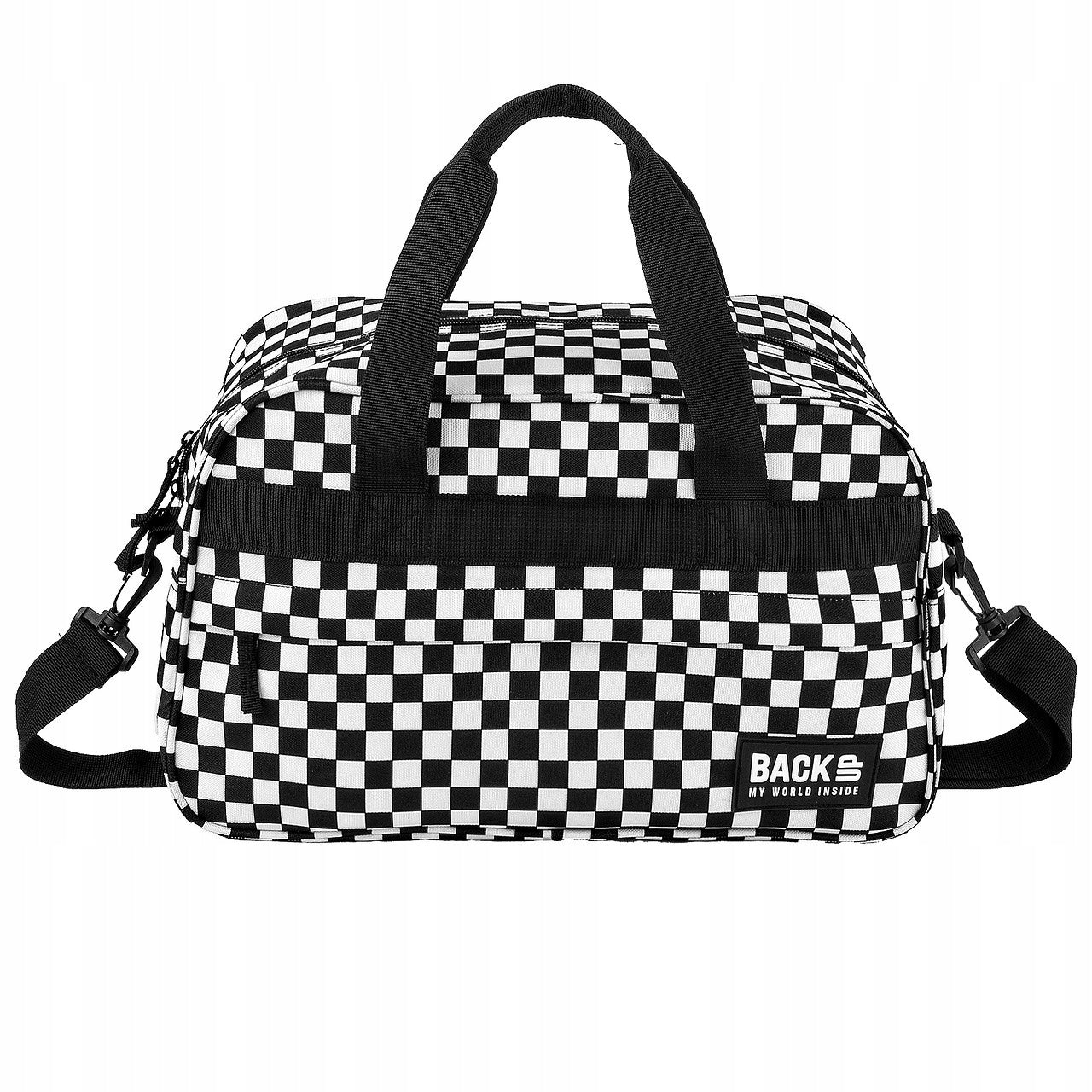 SPORTS BAG BACKUP 20L B-BLACK CHESSBOARD FOR POOL / CARRY-ON LUGGAGE