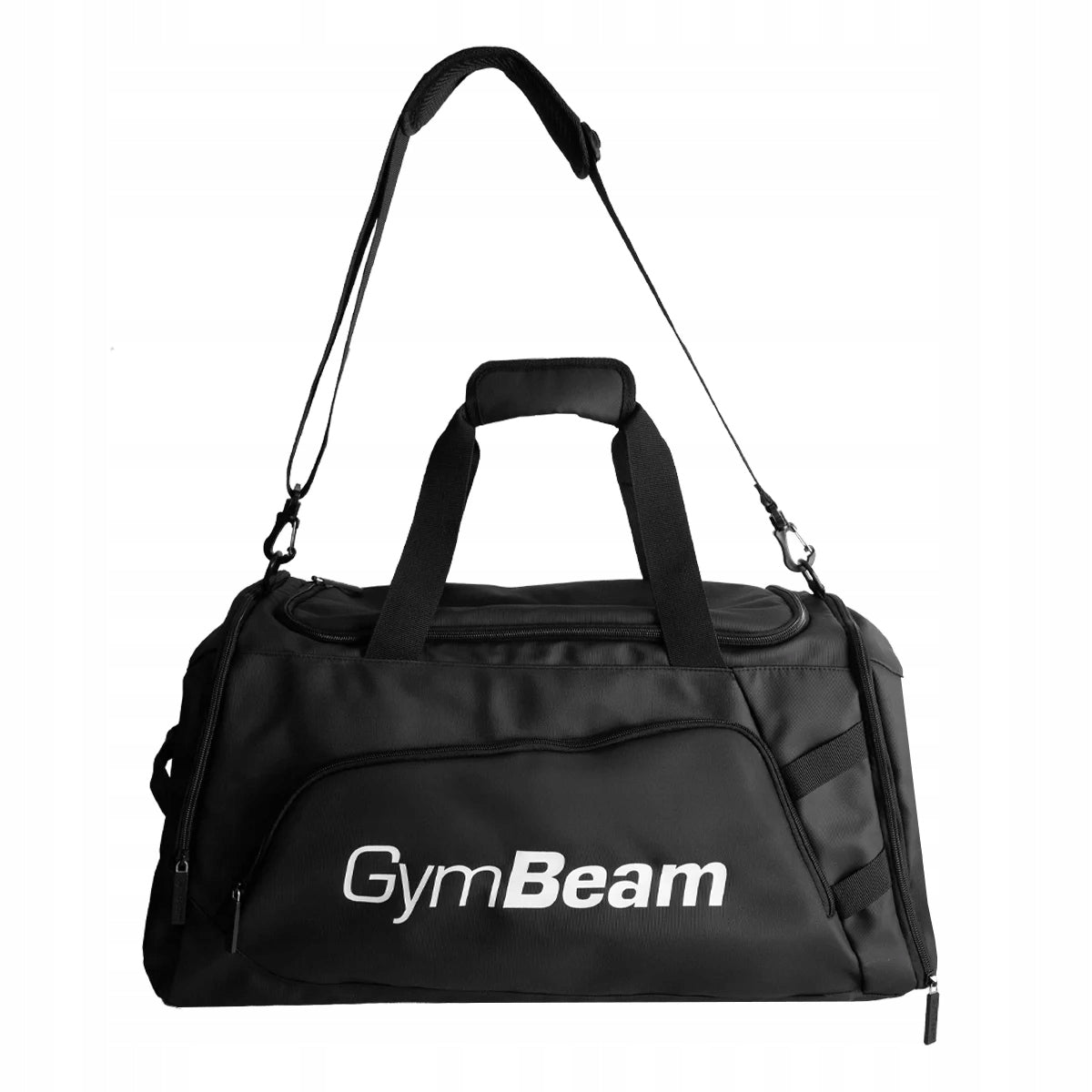 SPORTS BAG CORE BLACK 50L FOR SHOES VENTILATION STRAPS GymBeam Packaging status original