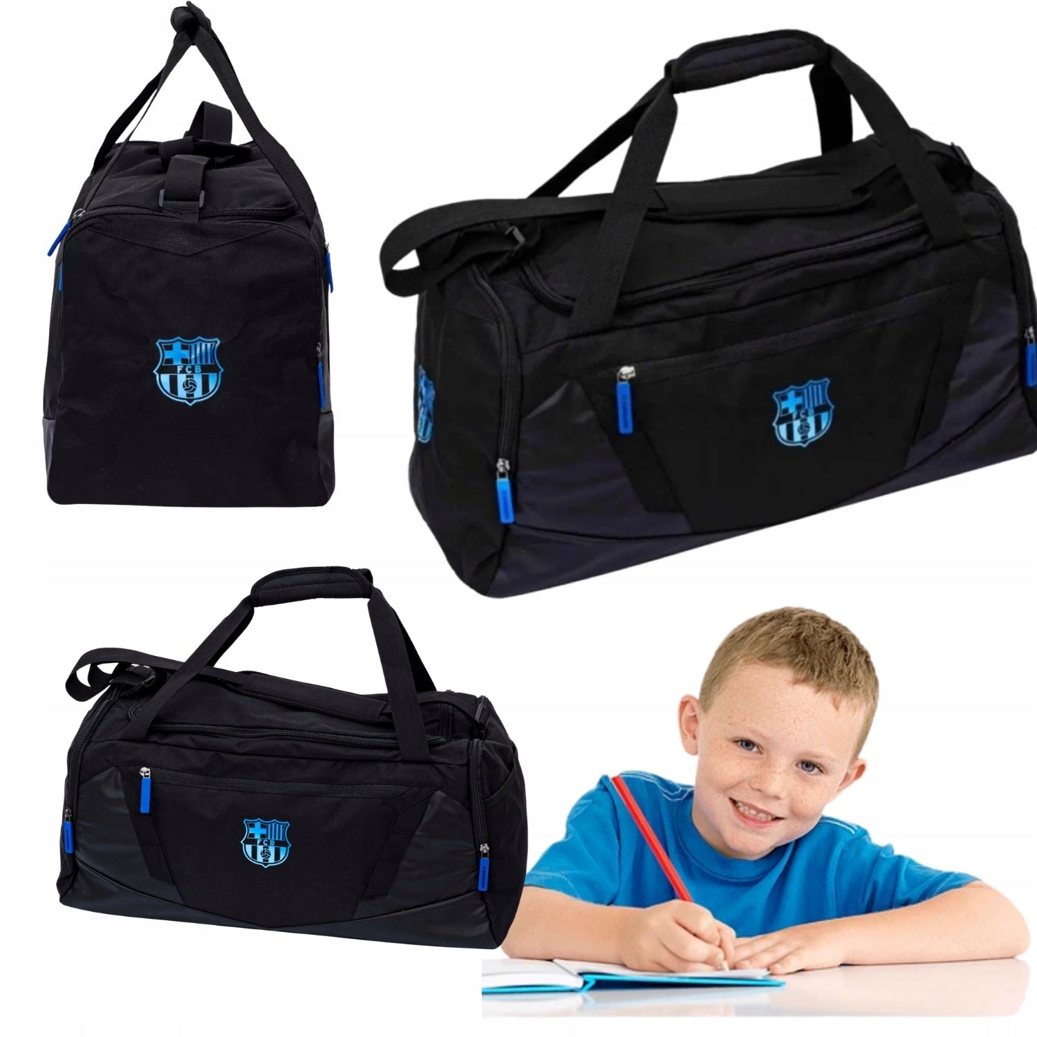 SPORTS BAG FC BARCELONA BLACK ASTRA TRAINING 40L FOOTBALL
