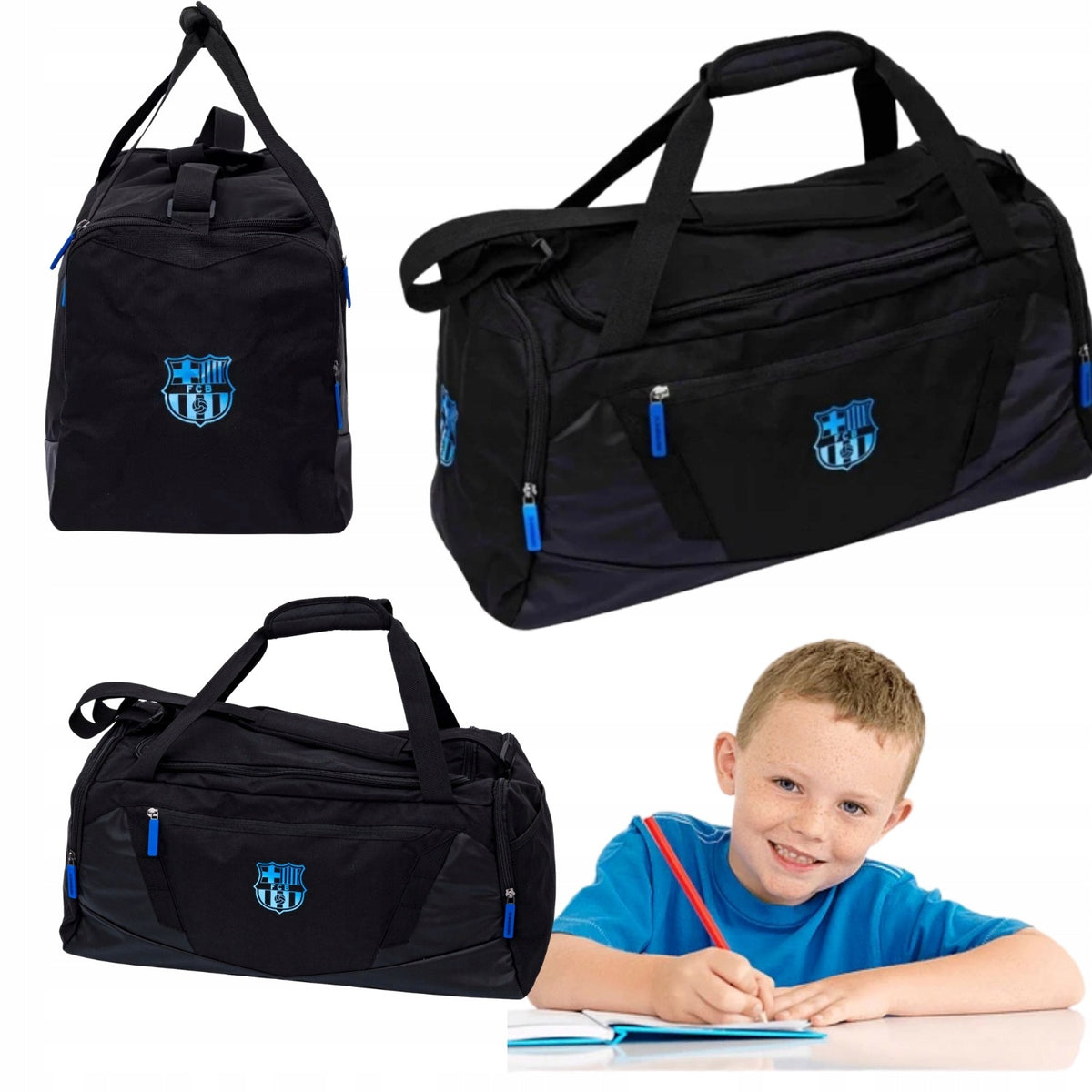 SPORTS BAG FC BARCELONA BLACK ASTRA TRAINING 40L FOOTBALL