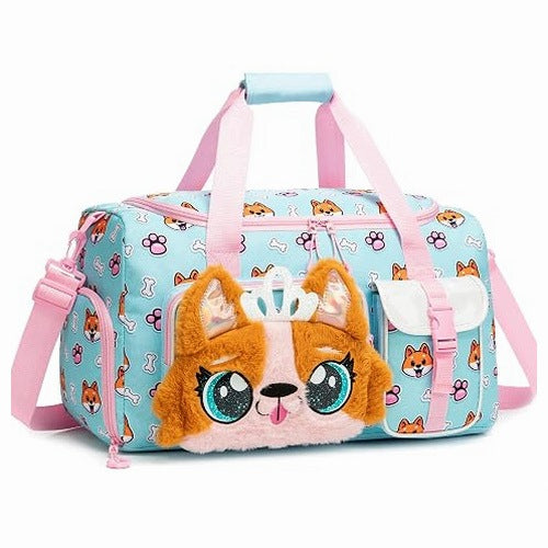 SPORTS BAG FOR GIRLS PLUSH WITH DANCE SHOE COMPARTMENT