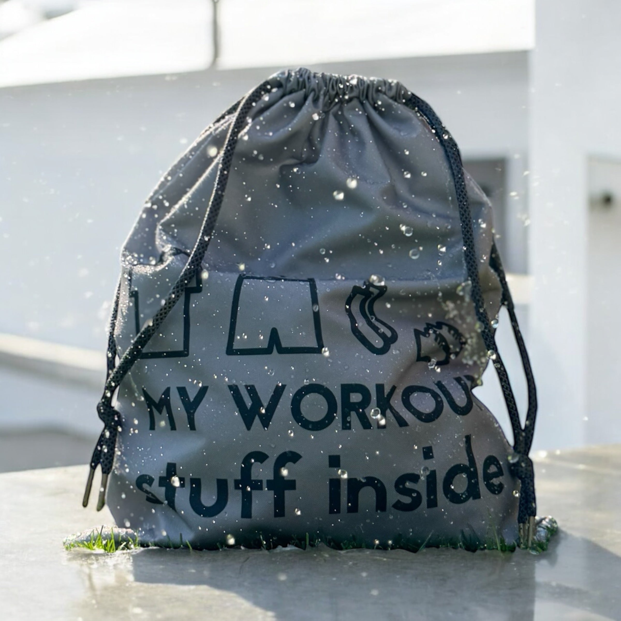 SPORTS BAG FOR SHOES AND CLOTHING, TRAINING, FITNESS, SPORT, ECO-FRIENDLY Model MY WORKOUT