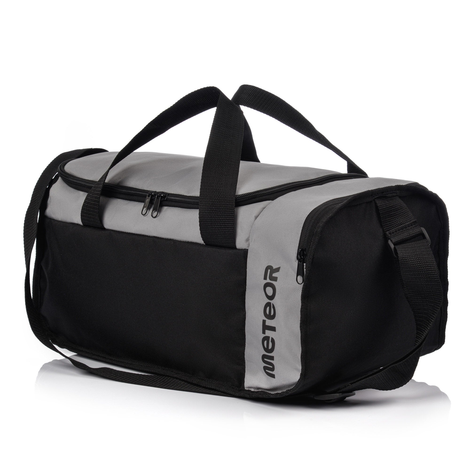 SPORTS BAG TRAVEL FOR GYM FITNESS POOL NEPR 20L BLACK GREY Color black