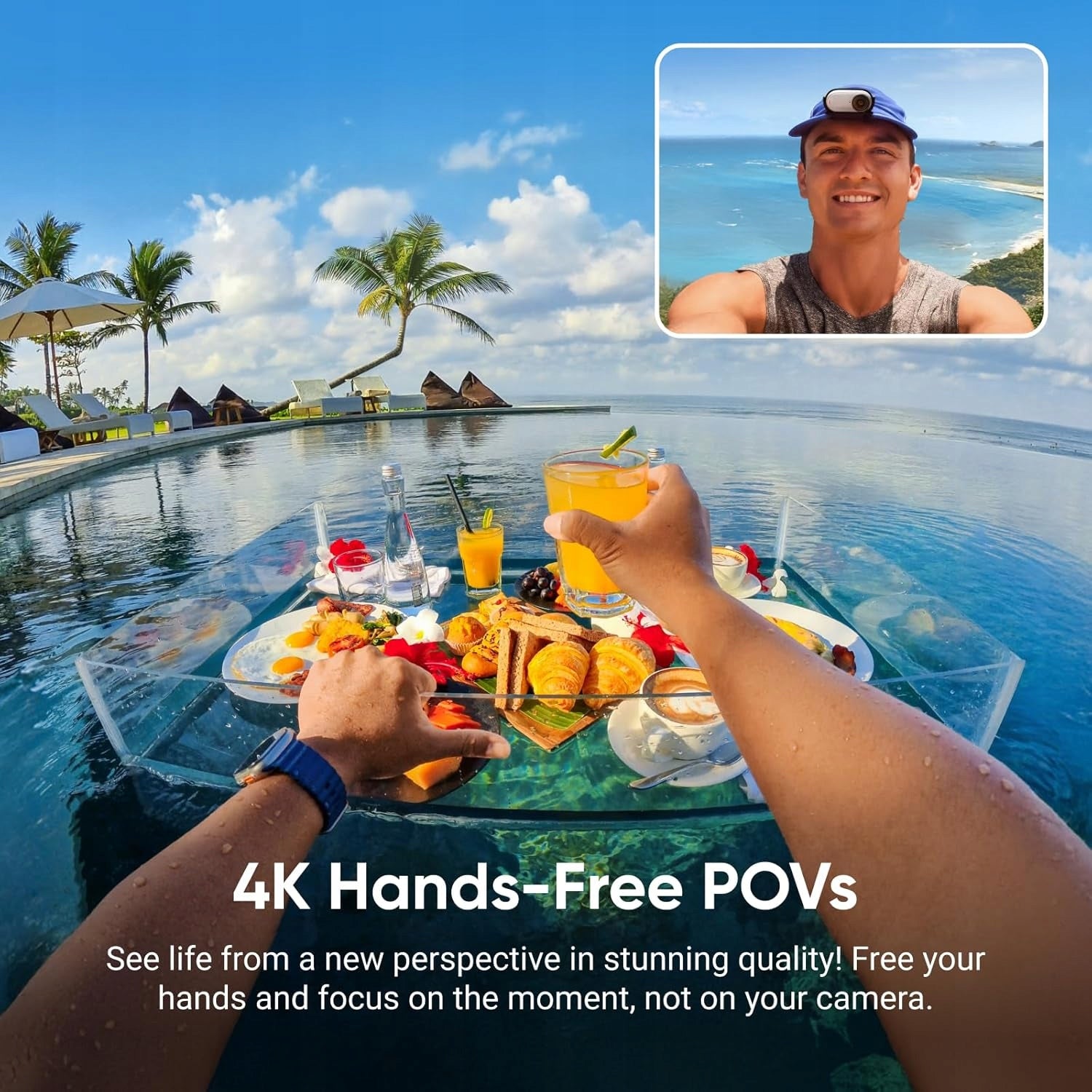 SPORTS CAMERA MINI 4K 64GB POV LIGHT WATERPROOF Manufacturer code 5906104221592