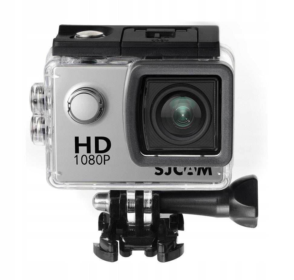 SPORTS CAMERA SJCAM SJ4000 FULL HD WATERPROOF LCD 2.0" ACCESSORIES MOTO PL Color silver