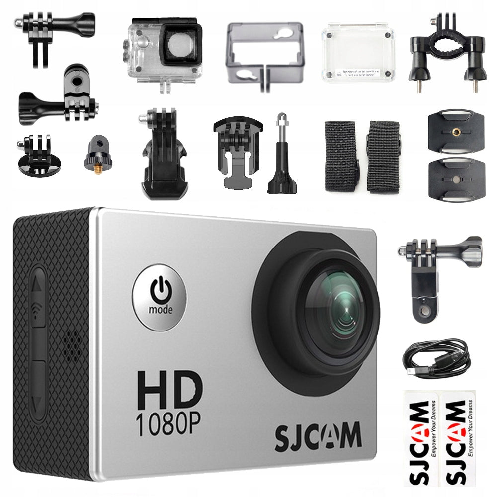 SPORTS CAMERA SJCAM SJ4000 FULL HD WATERPROOF LCD 2.0" ACCESSORIES MOTO PL