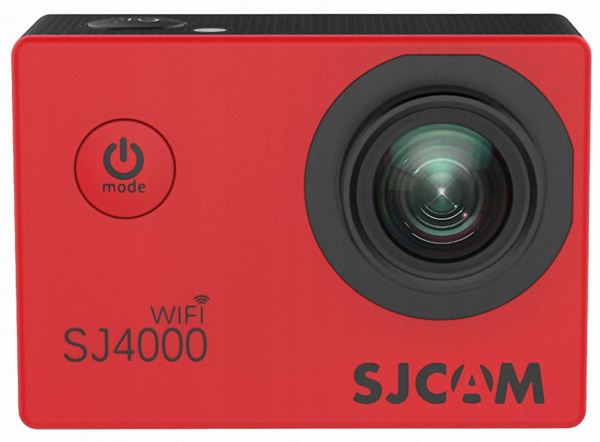SPORTS CAMERA SJCAM SJ4000 WIFI RED 4k/30FPS WATERPROOF ACCESSORIES Brand SJCam