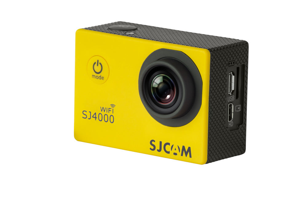 SPORTS CAMERA SJCAM SJ4000 WIFI YELLOW 4k UHD WATERPROOF ACCESSORIES Brand SJCam