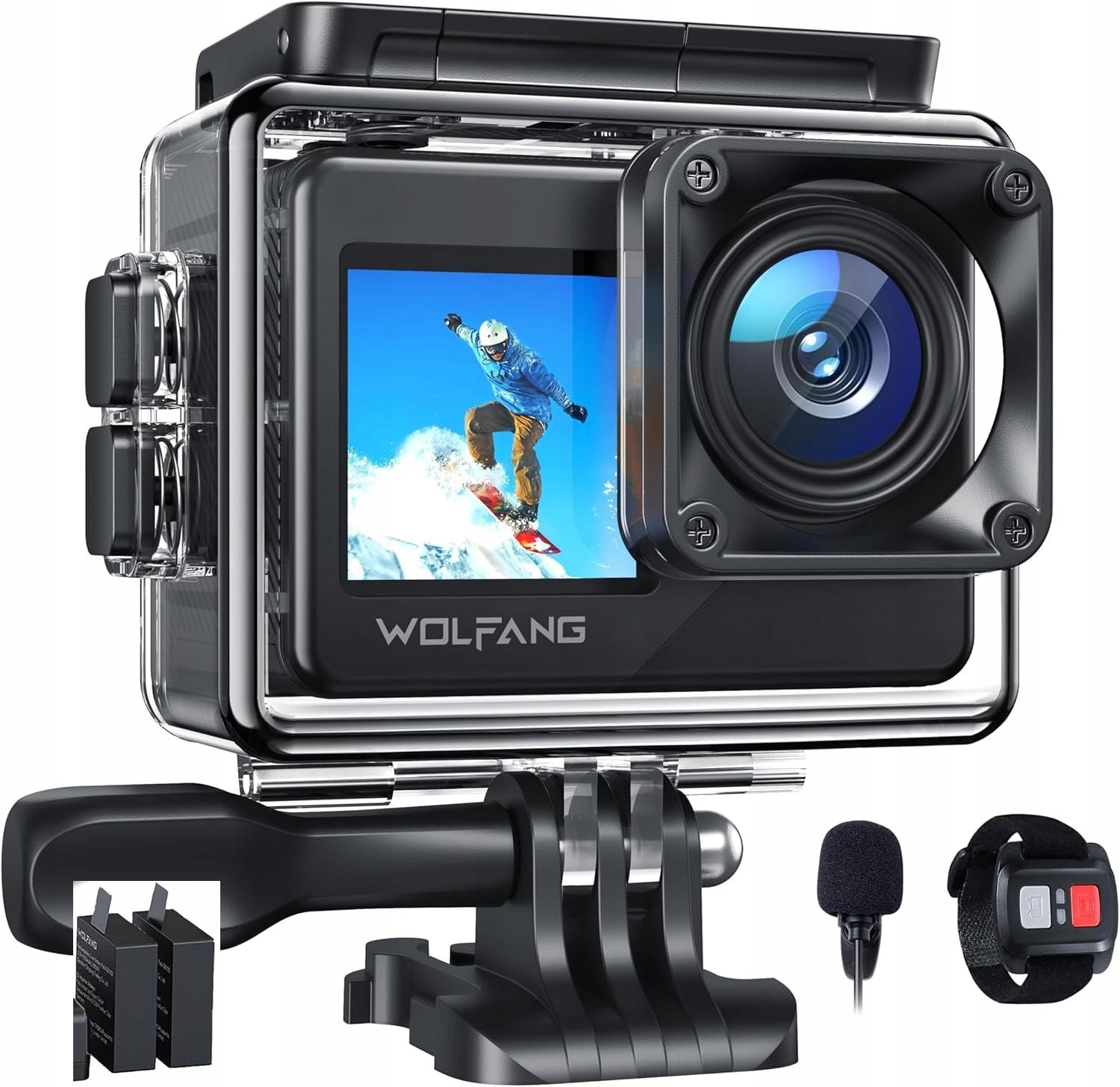 SPORTS CAMERA WOLFANG GA120 4K 20MP WIFI 30FPS 40M EIS REMOTE CONTROL