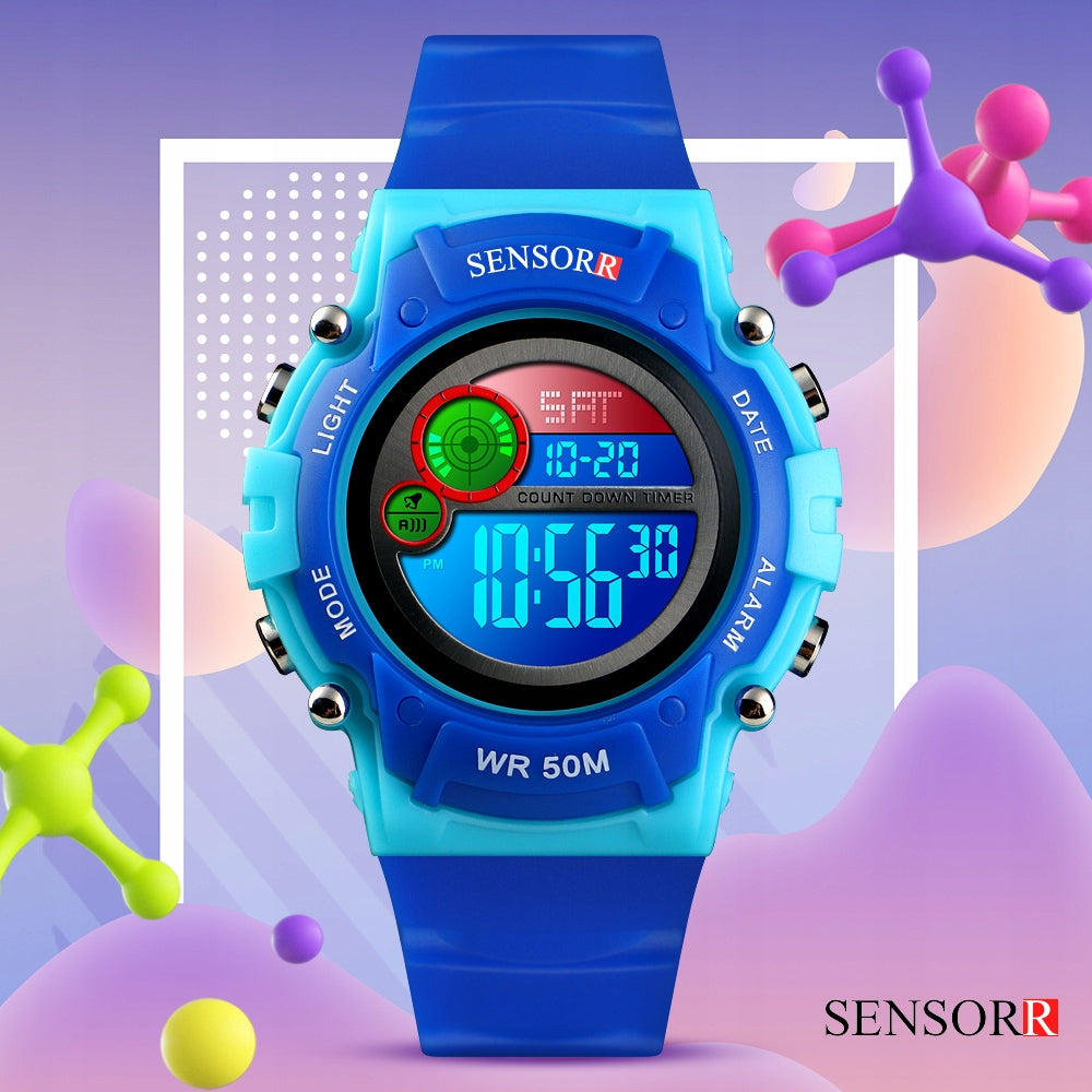 SPORTS CHILDREN'S WATCH FOR BOY GIRL COLORFUL BACKLIGHT Brand no brand