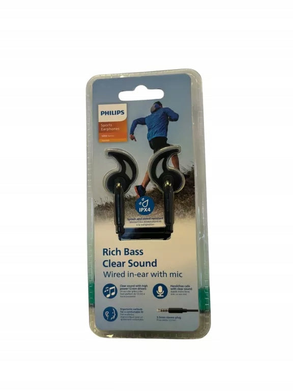 SPORTS EARBUDS PHILIPS 1000 SERIES BLACK