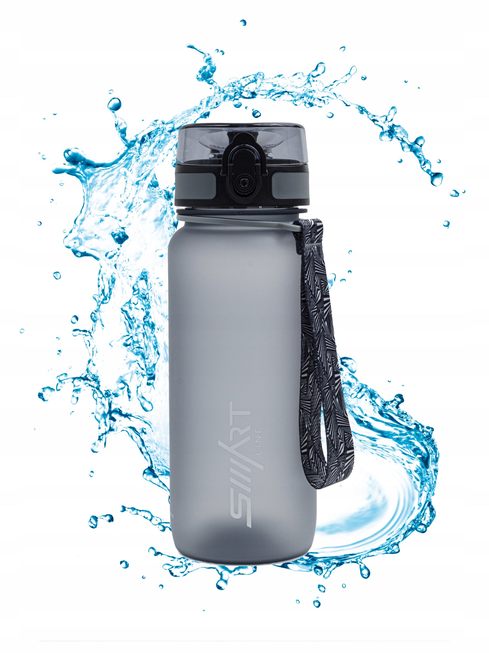 SPORTS WATER BOTTLE 650ml TRITAN AIRTIGHT BPA FREE GYM LARGE