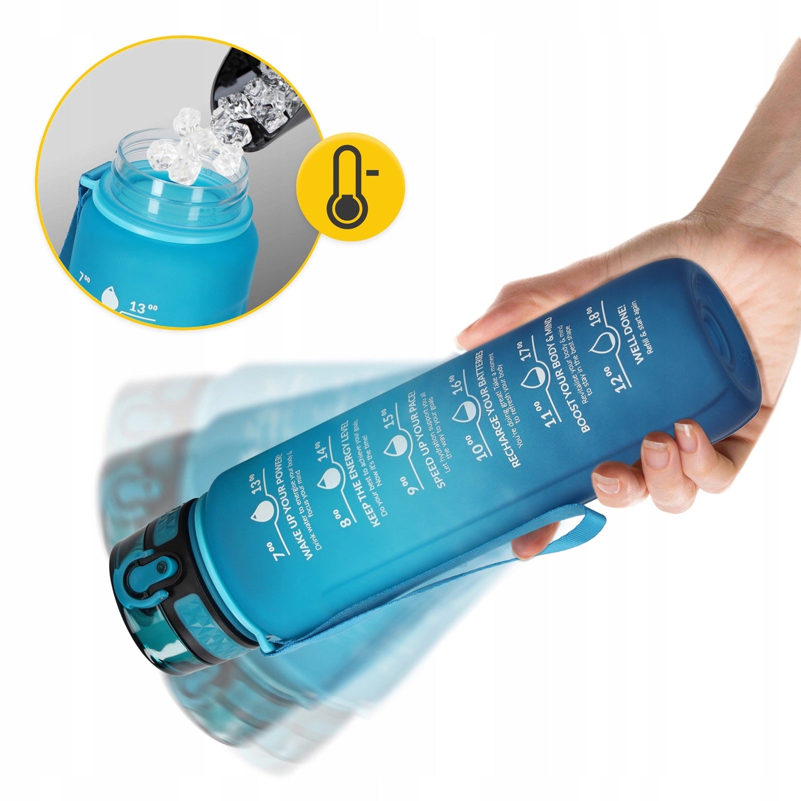 SPORTS WATER BOTTLE AIRTIGHT WATER DRINK BOTTLE SOLID TRITAN 1000 ml Brand 4FIZJO