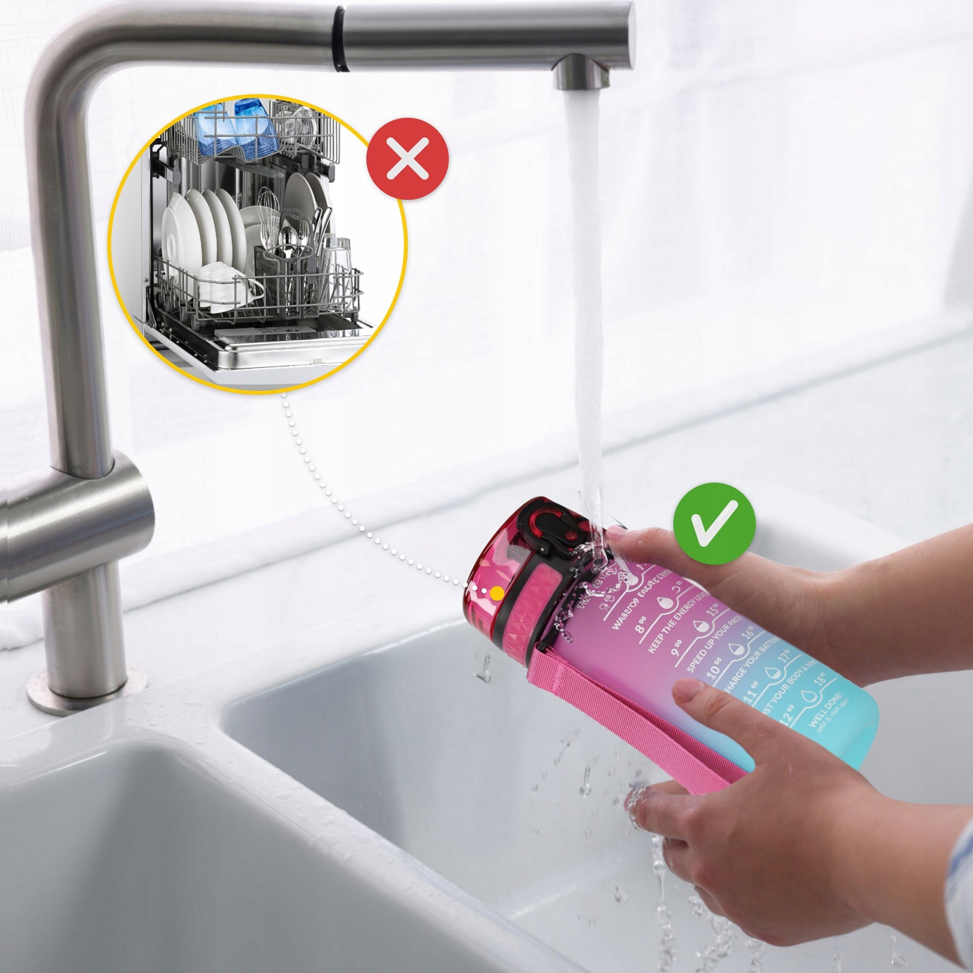 SPORTS WATER BOTTLE AIRTIGHT WATER DRINK BOTTLE SOLID TRITAN 500 ml EAN (GTIN) 5905973400749