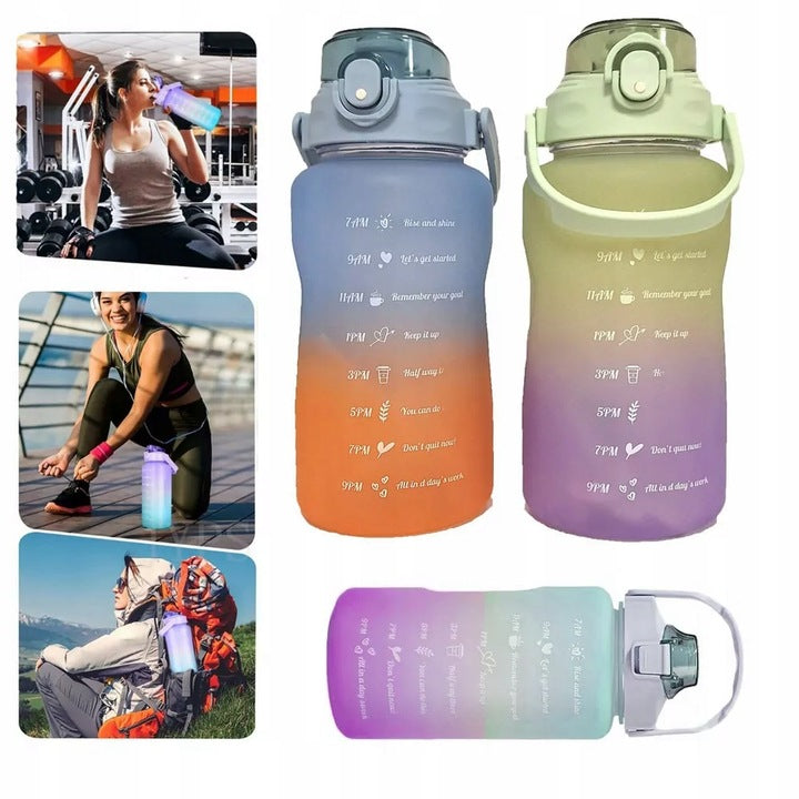 SPORTS WATER BOTTLE MOTIVATIONAL FOR FITNESS GYM 1,5L SOFT STRAW Manufacturer code BIDON SPORTOWY